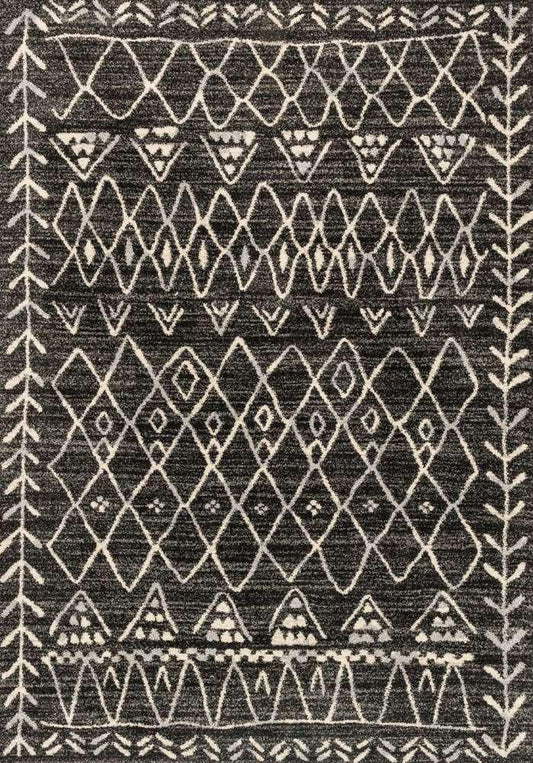 Loloi - Emory Black / Ivory 18in x 18in Sample Rug - EMOREB-09BLIV160S veiw 1