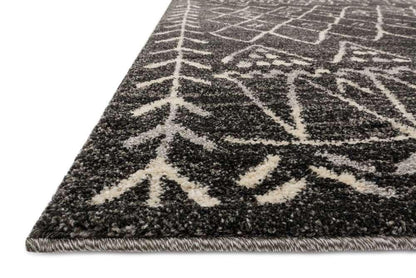 Loloi - Emory Black / Ivory 18in x 18in Sample Rug - EMOREB-09BLIV160S veiw 2