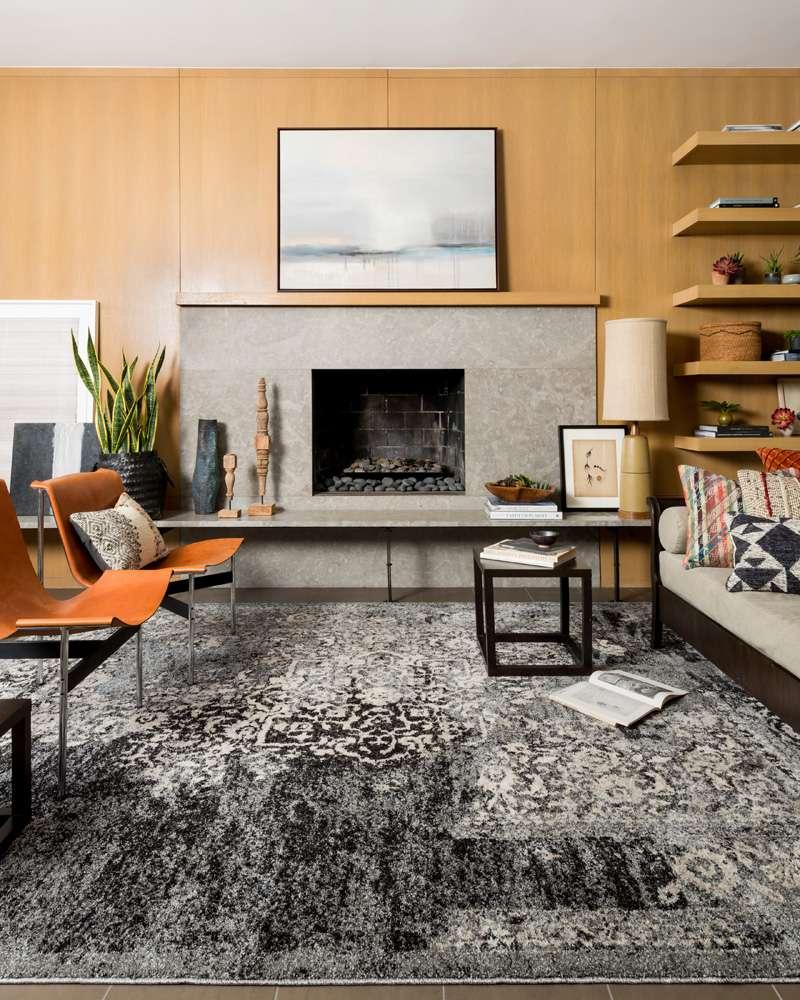 Loloi - Emory Black / Ivory 18in x 18in Sample Rug - EMOREB-01BLIV160S veiw 2