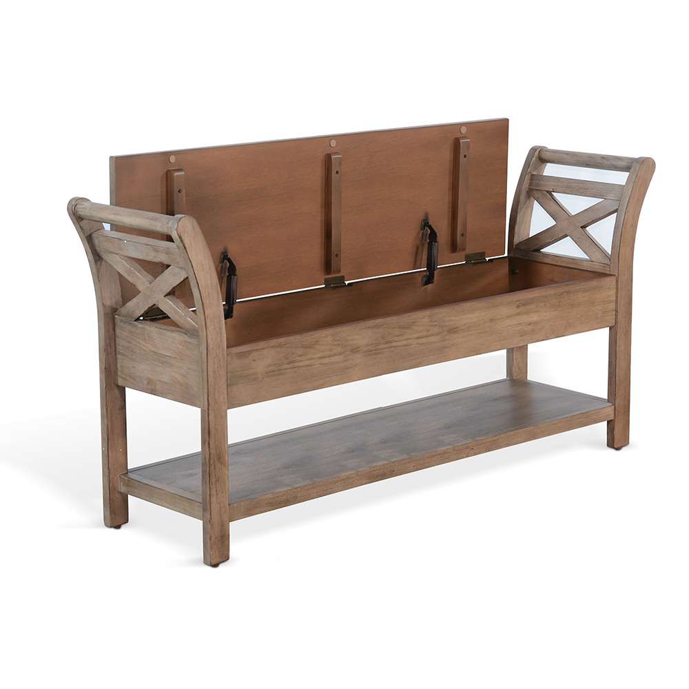 Sunny Designs -  48in Accent Storage Bench - 2075BU-48 veiw 1
