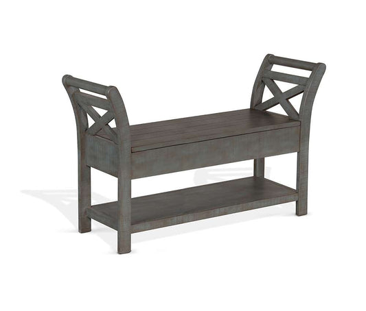 Sunny Designs -  48in Accent Bench withStorage - 2075LB-48 veiw 1