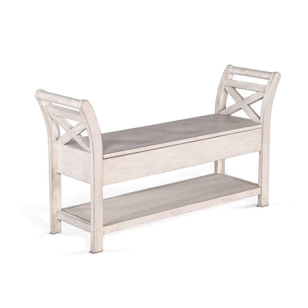 Sunny Designs -  48in Accent Bench withStorage - 2075MW-48 veiw 1