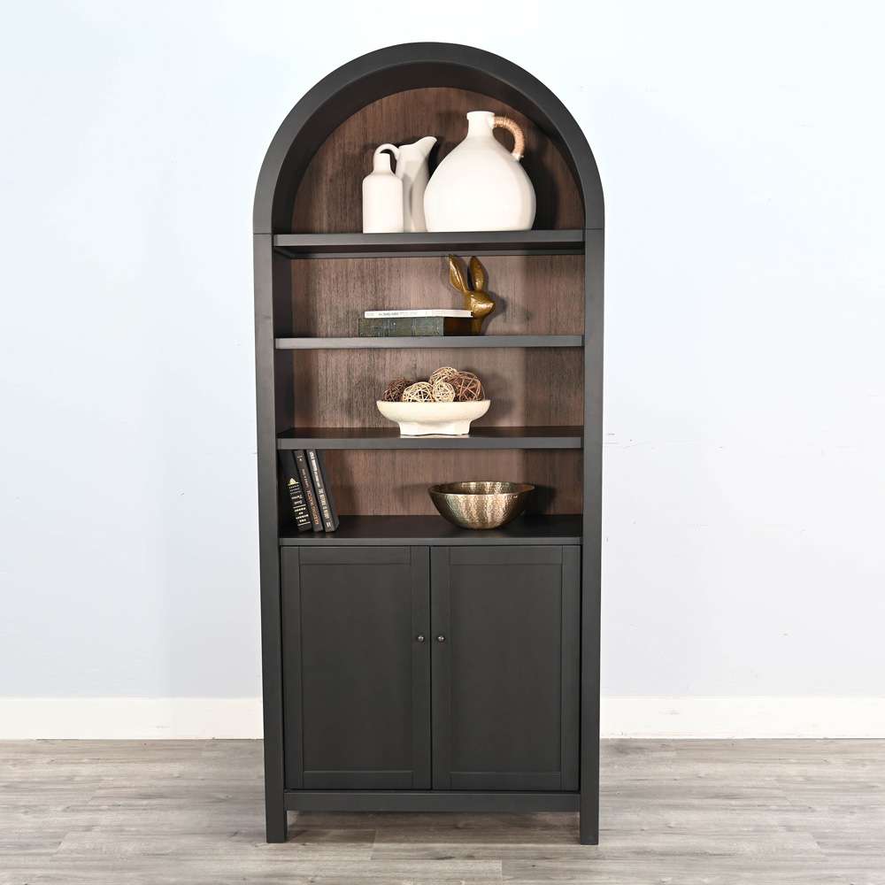 Sunny Designs -  Arched Display Cabinet with Doors - 2116BL veiw 2