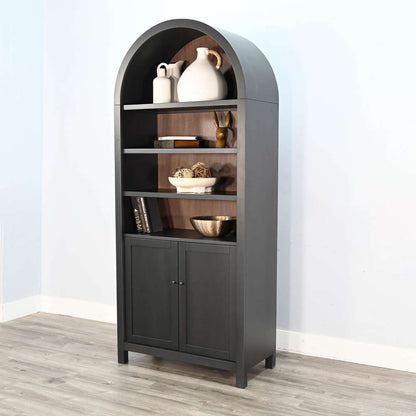 Sunny Designs -  Arched Display Cabinet with Doors - 2116BL veiw 3