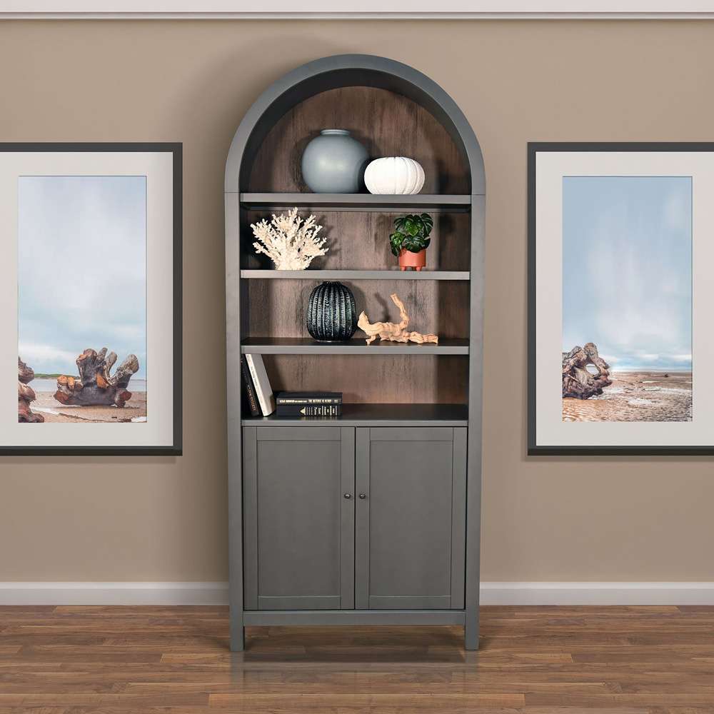 Sunny Designs -  Arched Display Cabinet with Doors - 2116UB veiw 7