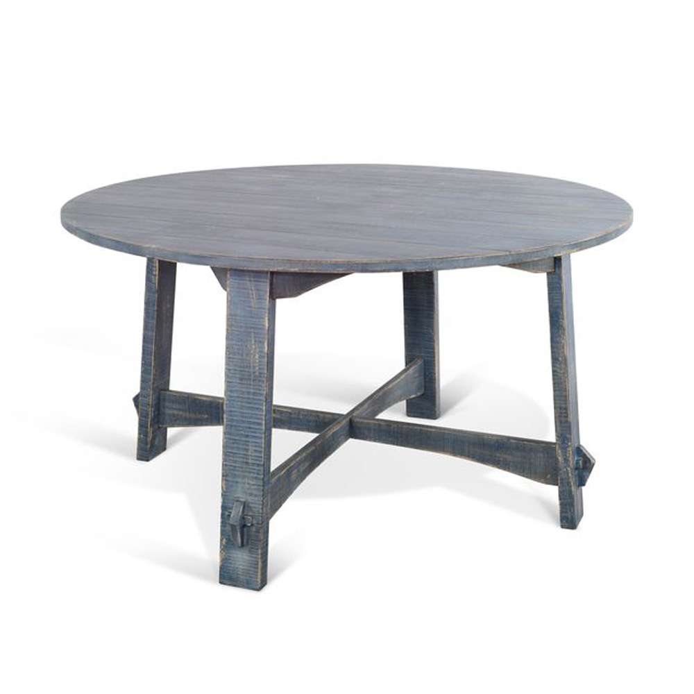 Sunny Designs - Marina -  Ocean Blue 54in Round Dining Table - 1171OB veiw 1
