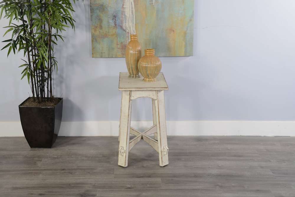 Sunny Designs - Marina -  White Sand Chair Side Table - 3172WS-CS veiw 2