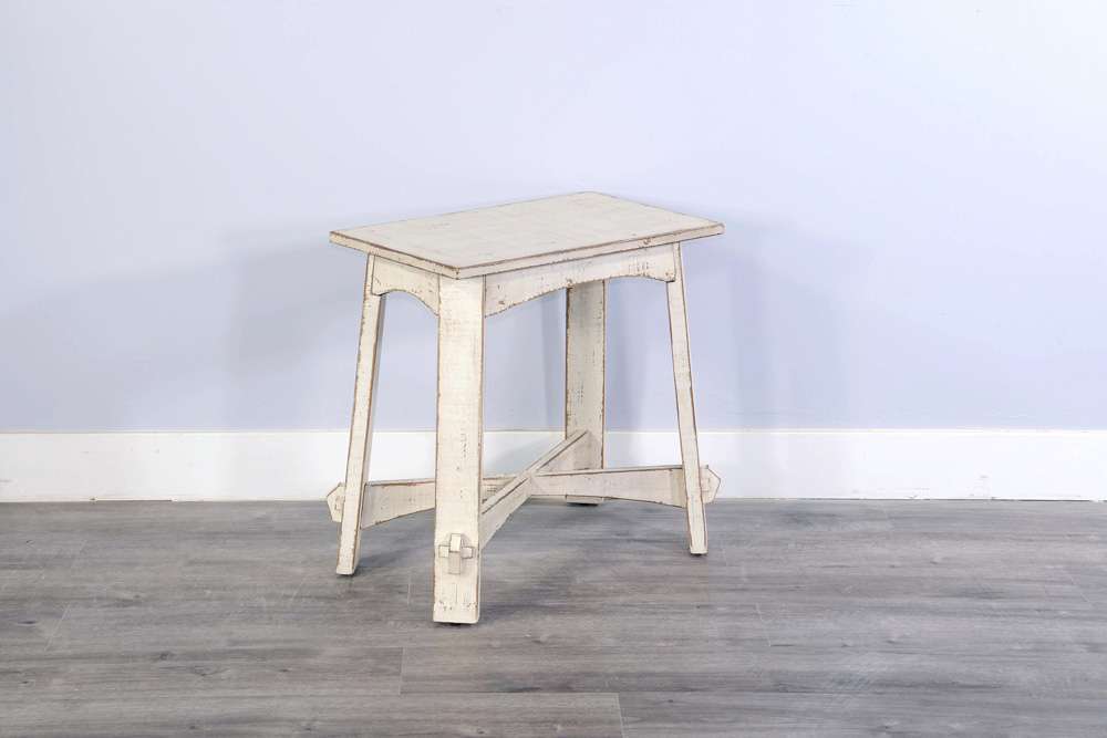 Sunny Designs - Marina -  White Sand Chair Side Table - 3172WS-CS veiw 3