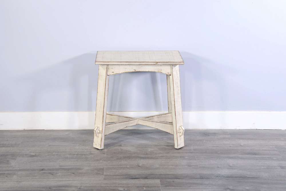 Sunny Designs - Marina -  White Sand Chair Side Table - 3172WS-CS veiw 4