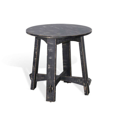 Sunny Designs - Marina -  Marina Farmhouse Mahogany Wood End Table in Black Sand - 3172BS-E veiw 1