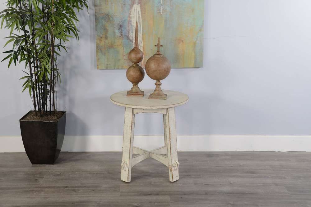 Sunny Designs - Marina -  White Sand End Table - 3172WS-E veiw 2