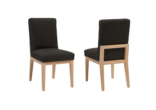 Vaughan Bassett - Crafted Cherry - Artisan and Post Uph Side Chair in Black Fabric (Set of 2) - 154-030E veiw 1