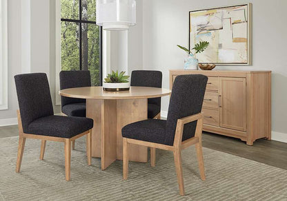 Vaughan Bassett - Crafted Cherry - Artisan and Post Uph Side Chair in Black Fabric (Set of 2) - 154-030E veiw 6