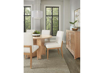 Vaughan Bassett - Crafted Cherry - Artisan and Post Uph Side Chair in White Fabric (Set of 2) - 154-030A veiw 5