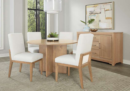 Vaughan Bassett - Crafted Cherry - Artisan and Post Uph Side Chair in White Fabric (Set of 2) - 154-030A veiw 6