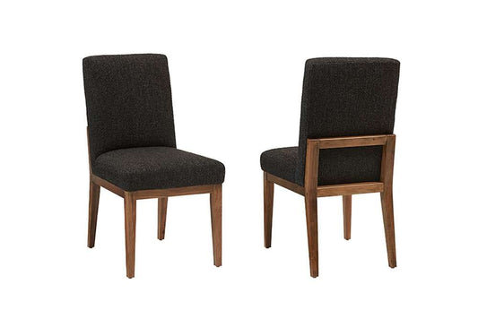 Vaughan Bassett - Crafted Cherry - Artisan and Post Uph Side Chair in Black Fabric (Set of 2) - 151-030E veiw 1