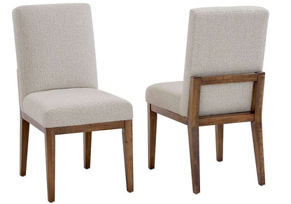 Vaughan Bassett - Crafted Cherry - Artisan and Post Uph Side Chair in Oatmeal Fabric (Set of 2) - 151-030B veiw 1