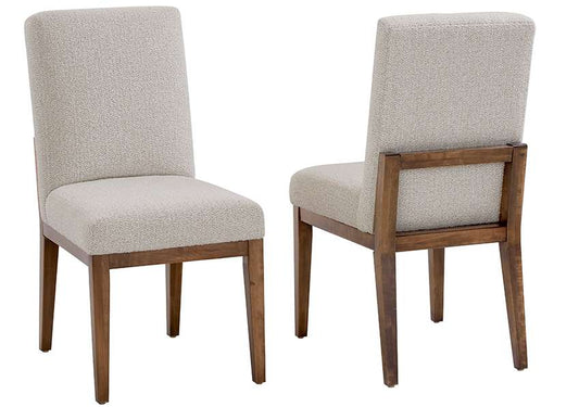 Vaughan Bassett - Crafted Cherry - Artisan and Post Uph Side Chair in Oatmeal Fabric (Set of 2) - 151-030B veiw 1