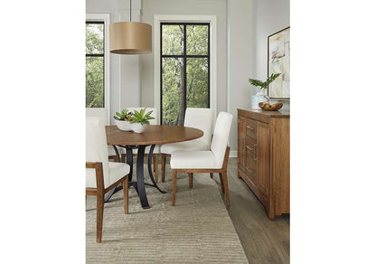 Vaughan Bassett - Crafted Cherry - Artisan and Post Uph Side Chair in White Fabric (Set of 2) - 151-030A veiw 5