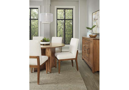 Vaughan Bassett - Crafted Cherry - Artisan and Post Uph Side Chair in White Fabric (Set of 2) - 151-030A veiw 7