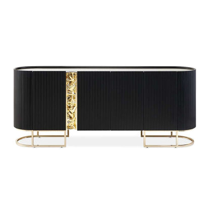 AICO by Michael Amini - Lisbon Console Table - Silken Matte Black - LFR-LSBN223-826 veiw 2