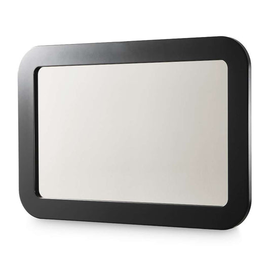 AICO by Michael Amini - Lisbon Wall Mirror - Silken Matte Black - LFR-LSBN260-826 veiw 1