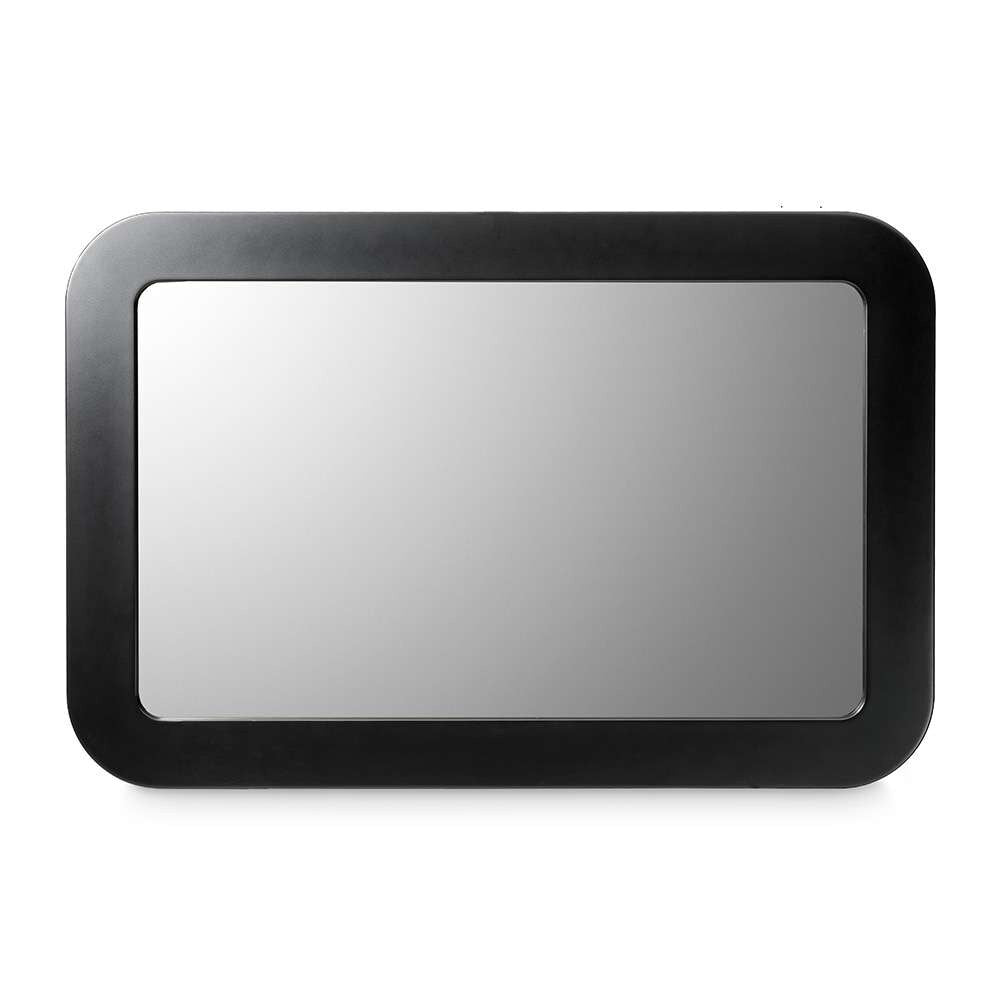AICO by Michael Amini - Lisbon Wall Mirror - Silken Matte Black - LFR-LSBN260-826 veiw 2