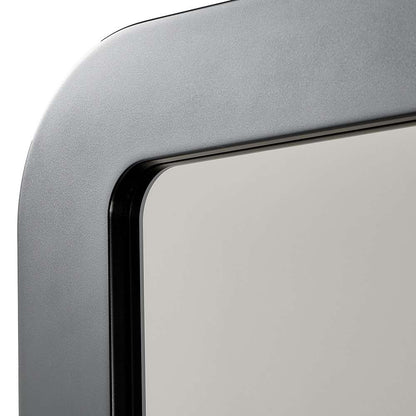AICO by Michael Amini - Lisbon Wall Mirror - Silken Matte Black - LFR-LSBN260-826 veiw 3
