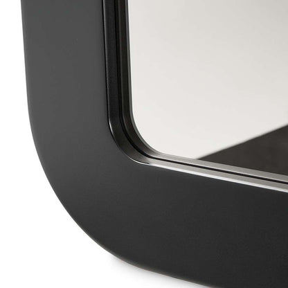 AICO by Michael Amini - Lisbon Wall Mirror - Silken Matte Black - LFR-LSBN260-826 veiw 4