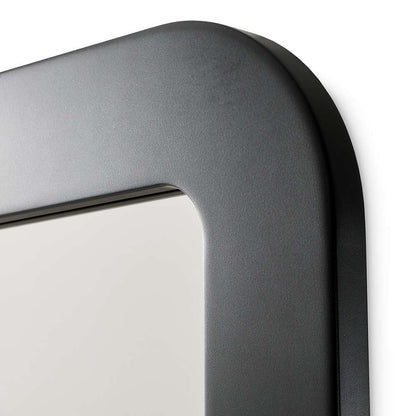AICO by Michael Amini - Lisbon Wall Mirror - Silken Matte Black - LFR-LSBN260-826 veiw 5