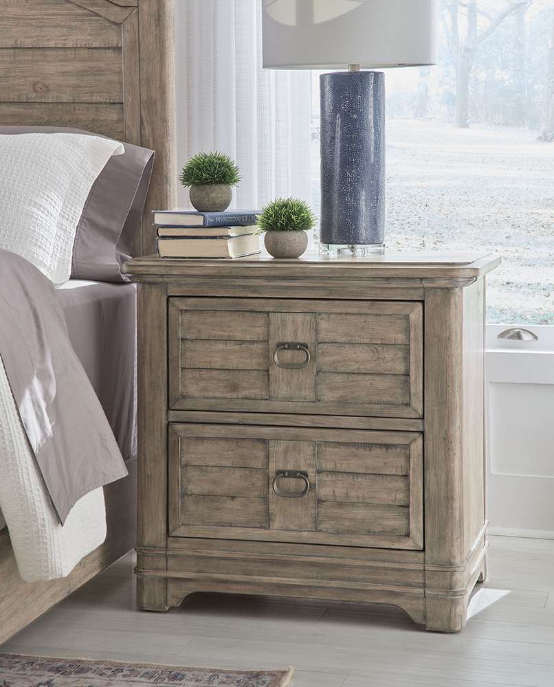 American Woodcrafters - Meadowbrook 2-Drawer Nightstand - Sand - 2600-420 veiw 4
