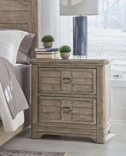 American Woodcrafters - Meadowbrook 2-Drawer Nightstand - Sand - 2600-420 veiw 4