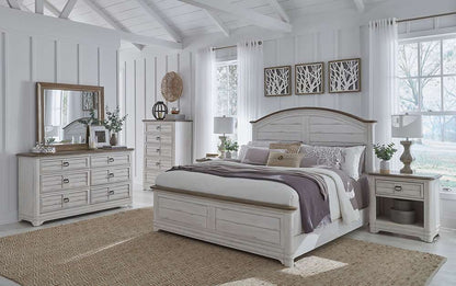 American Woodcrafters - Meadowbrook 5-Drawer Chest - Whitewash - Sand Top - 2610-150 veiw 3