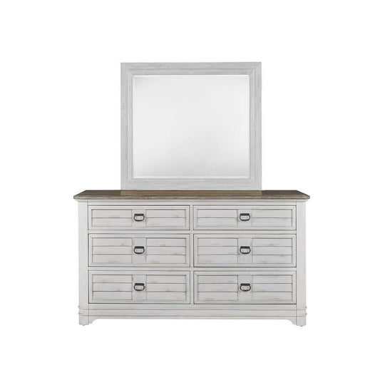 American Woodcrafters - Meadowbrook Dresser - Whitewash - Sand Top - 2610-260 veiw 1