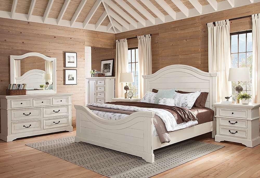 American Woodcrafters Stonebrook Dresser with Mirror