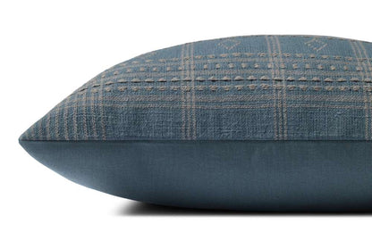 Angela Rose x Loloi - Lina Blue / Slate 18 x 18 Cover w/Poly Pillow - PSETPAR0016BBSLPIL1 veiw 2