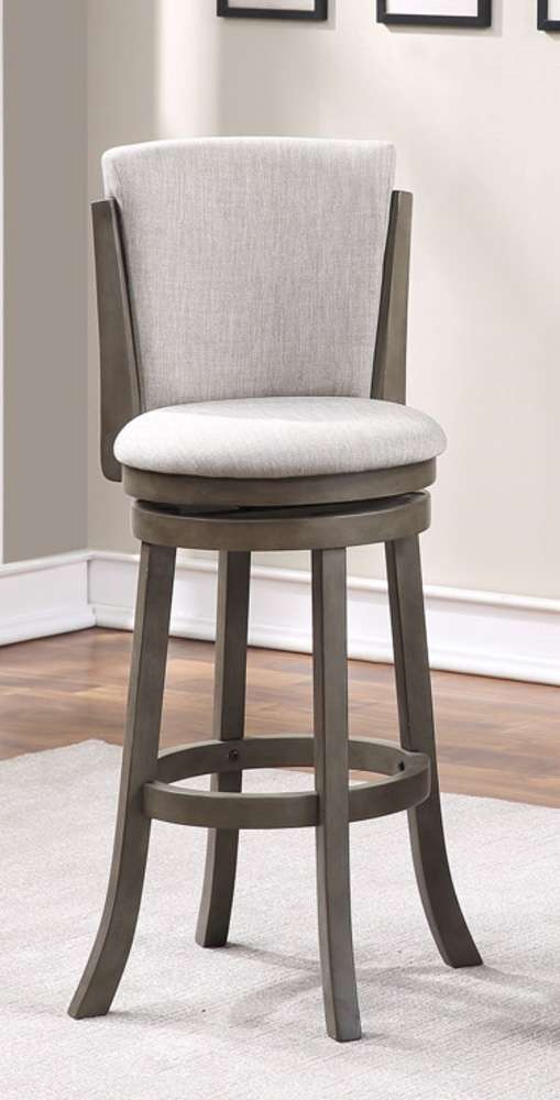 Avalon Furniture - 29in Contempo Swivel Stool - Antique Grey - D01977 BS-G veiw 2