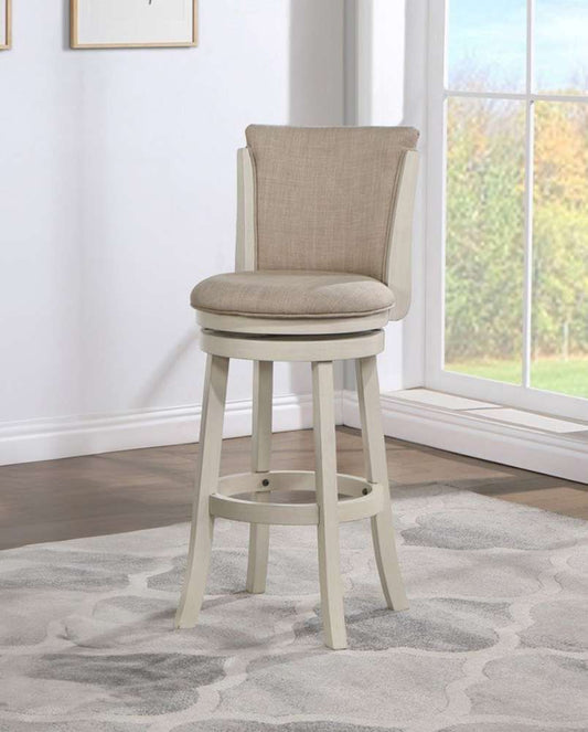 Avalon Furniture - 29in Contempo Swivel Stool - Antique White - D01977 BS-W veiw 2