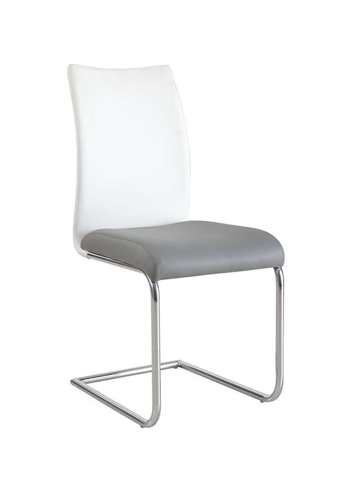 Chintaly - Jane - Contemporary 2-Tone Contour Back Cantilever Side Chair - (Set of 4) - JANE-SC-2TONE veiw 1