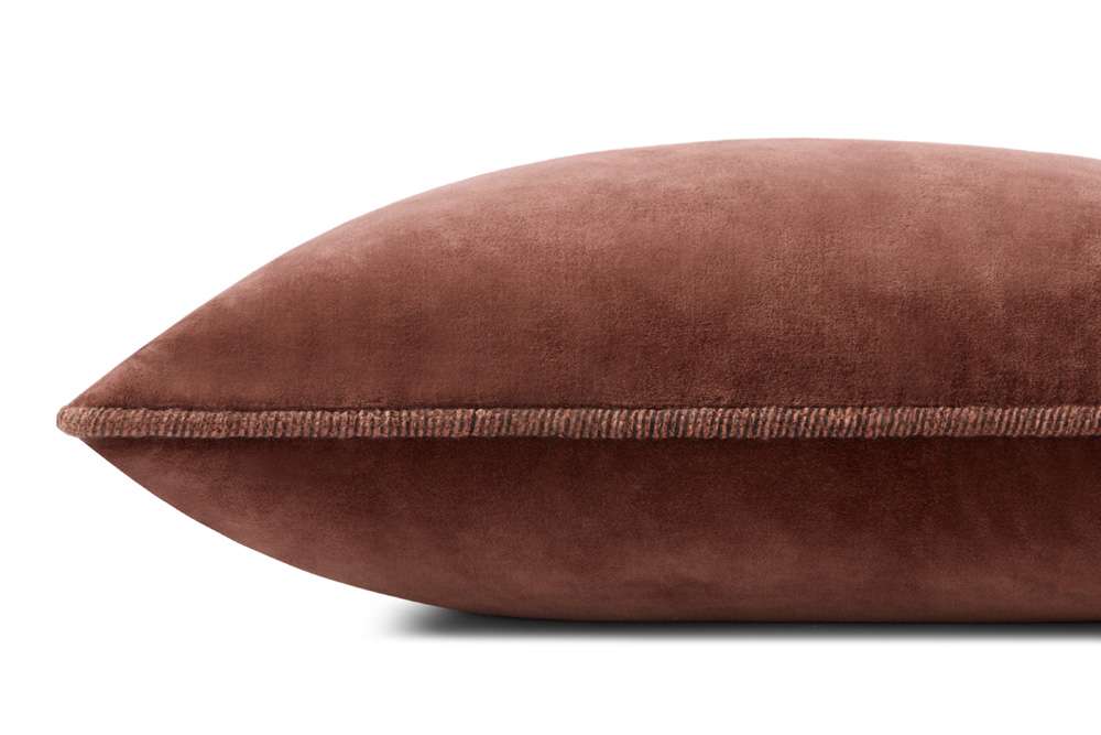 Chris Loves Julia x Loloi - Liza Cinnamon 13 x 21 Cover w/Down Pillow - DSETPCJ0020CM00PIL5 veiw 3