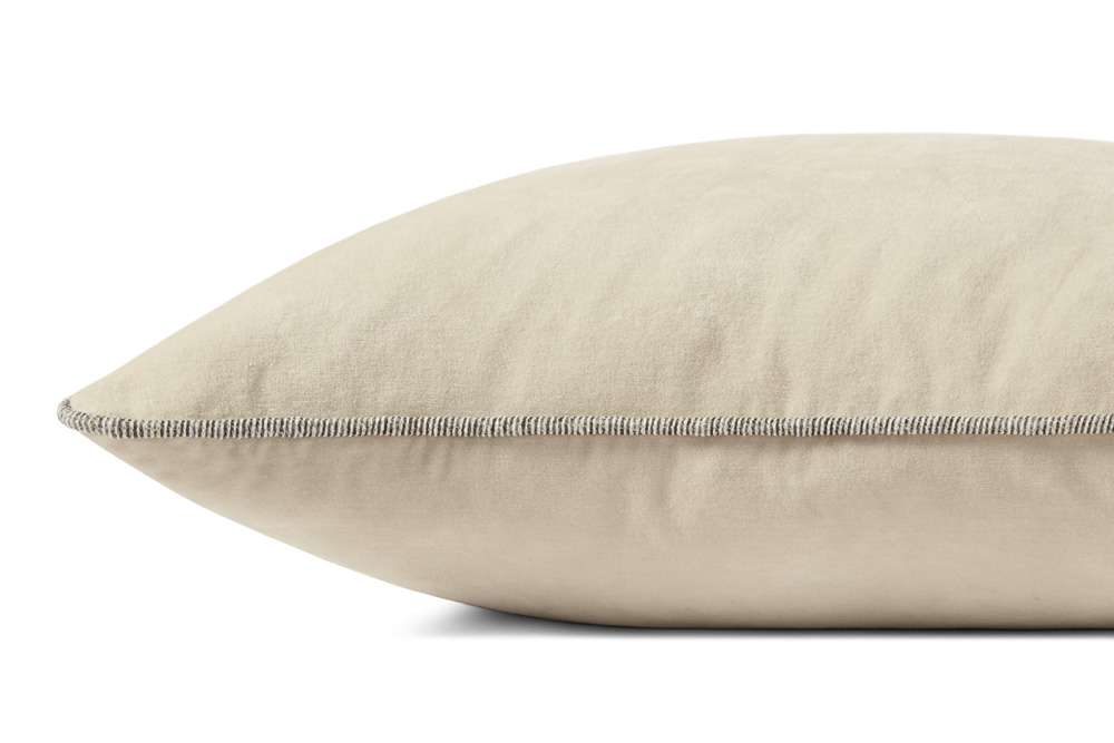 Chris Loves Julia x Loloi - Liza Ivory 22 x 22 Cover Only Pillow - P005PCJ0020IV00PIL3 veiw 4