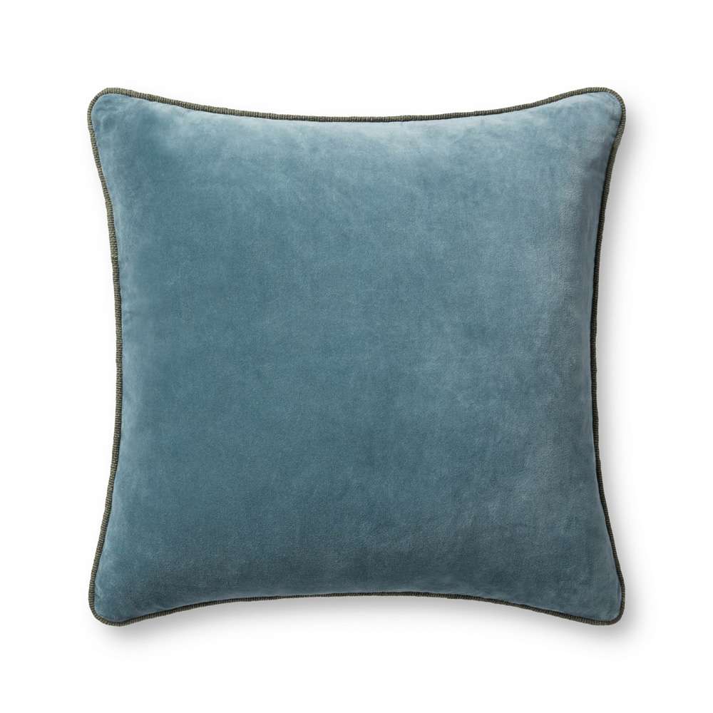 Chris Loves Julia x Loloi - Liza Blue 22 x 22 Cover w/Down Pillow - DSETPCJ0020BB00PIL3 veiw 1