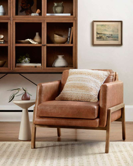 Chris Loves Julia x Loloi - PCJ0001 Gold / Ivory 18in x 18in w/Poly Pillow - P196PCJ0001GOIVPIL1 veiw 2