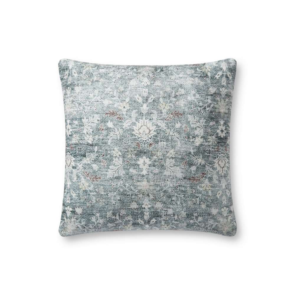 Chris Loves Julia x Loloi - PCJ0007 Grey 18in x 18in w/Poly Pillow - P196PCJ0007GY00PIL1 veiw 1