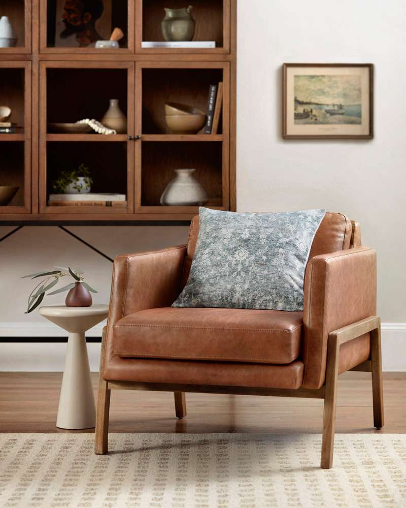 Chris Loves Julia x Loloi - PCJ0007 Grey 18in x 18in w/Poly Pillow - P196PCJ0007GY00PIL1 veiw 2