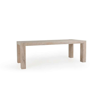 Classic Home - Kingston Reclaimed Oak 89in Dining Table Aged Cream - 51031303 veiw 1