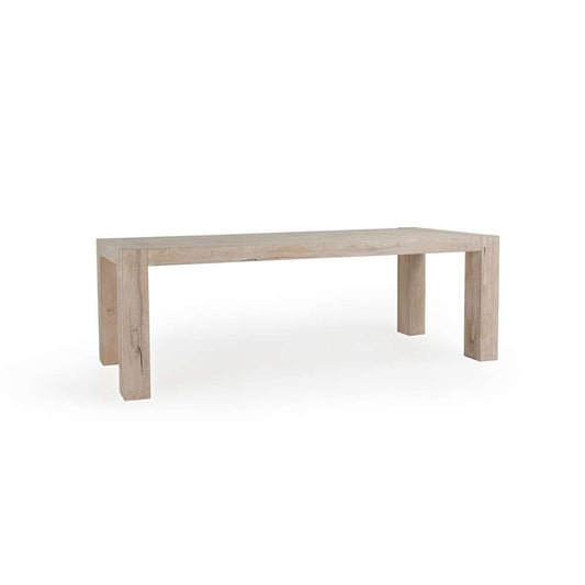 Classic Home - Kingston Reclaimed Oak 89in Dining Table Aged Cream - 51031303 veiw 1