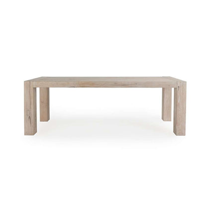 Classic Home - Kingston Reclaimed Oak 89in Dining Table Aged Cream - 51031303 veiw 2