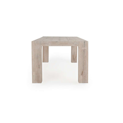 Classic Home - Kingston Reclaimed Oak 89in Dining Table Aged Cream - 51031303 veiw 3