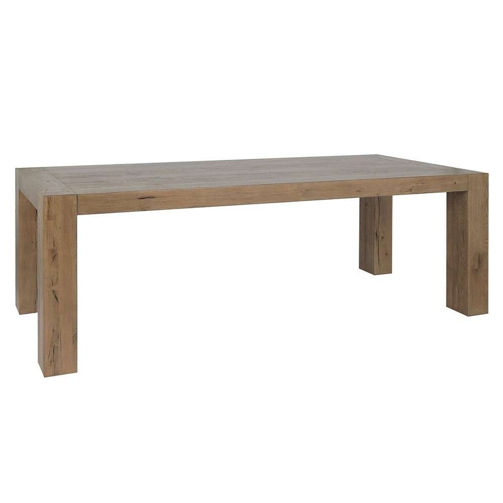 Classic Home - Kingston Reclaimed Oak 89in Dining Table Cafe Brown - 51031506 veiw 1